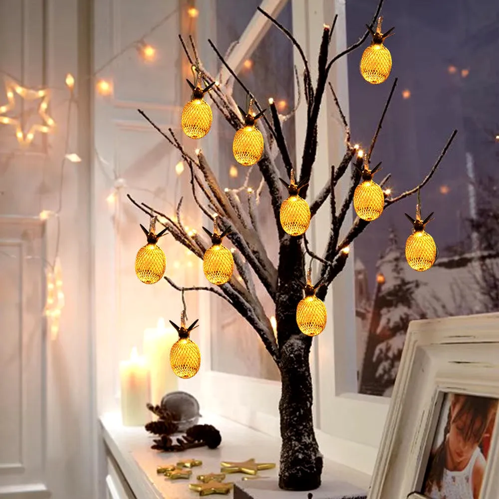 10/20 LED Pineapple String Light Battery Operated Fairy String Light for Home Party