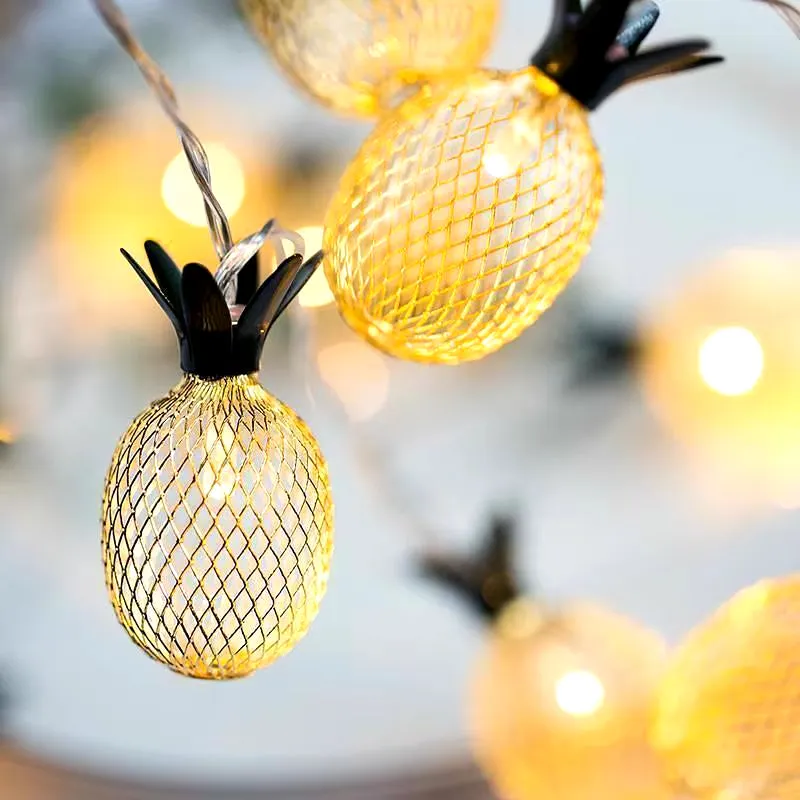 10/20 LED Pineapple String Light Battery Operated Fairy String Light for Home Party