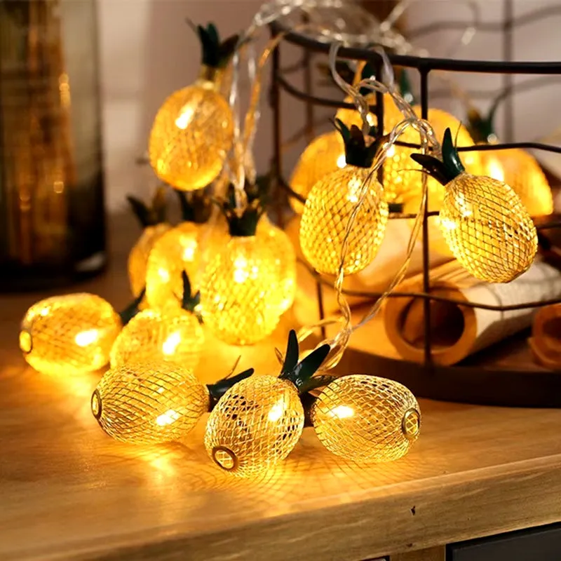 10/20 LED Pineapple String Light Battery Operated Fairy String Light for Home Party