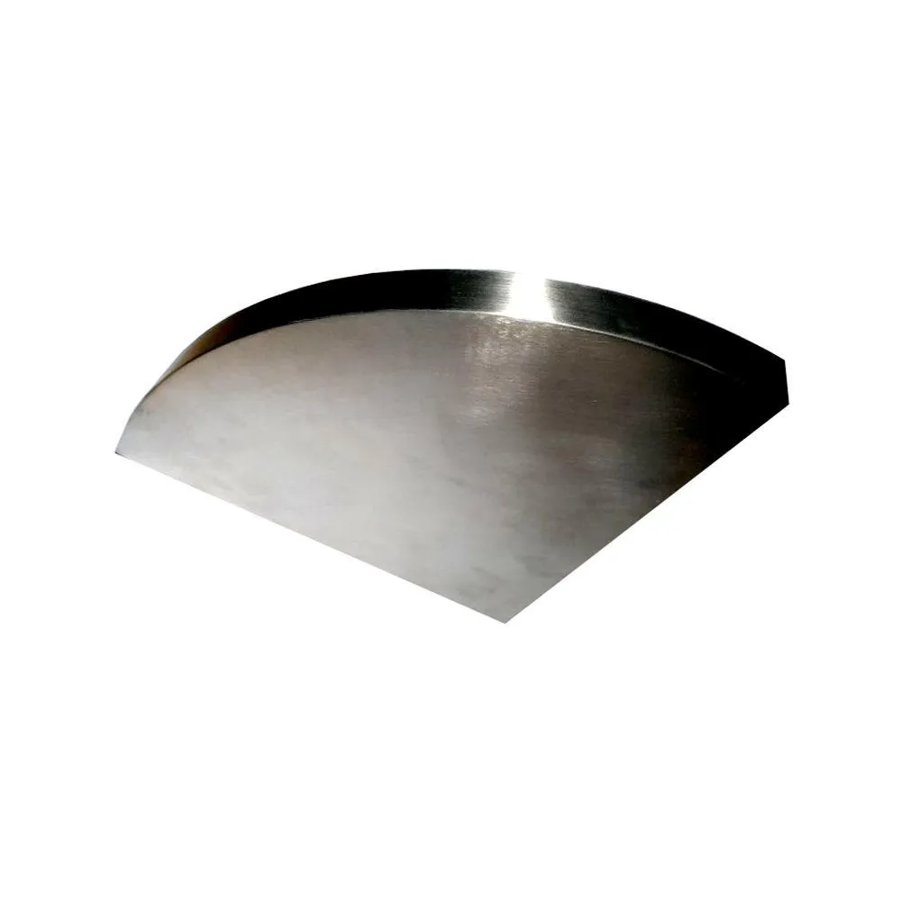 14"x14"x2.0" (cm.35.6x35.6x5.1) curved corner stainless steel floating shelves Ponoma®