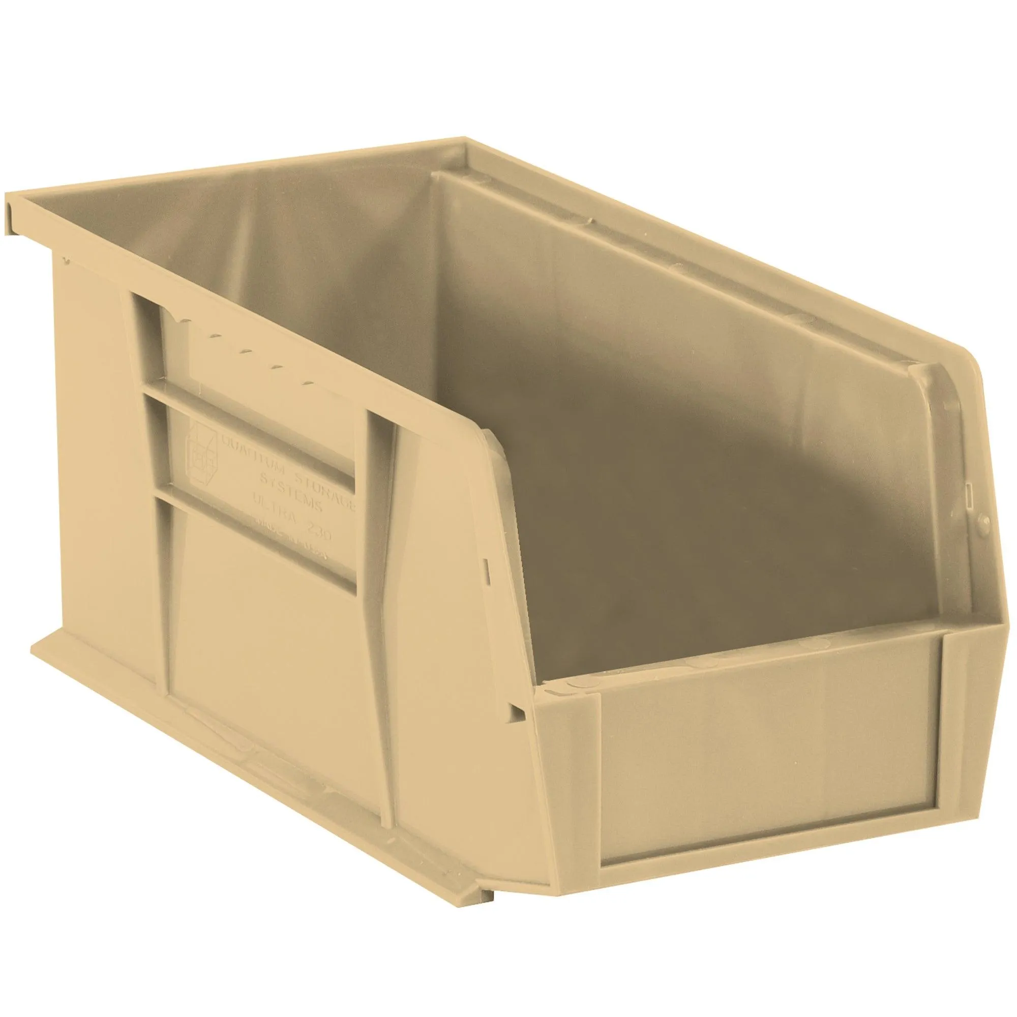 18 x 8 1/4 x 9" Ivory Plastic Stack & Hang Bin Boxes