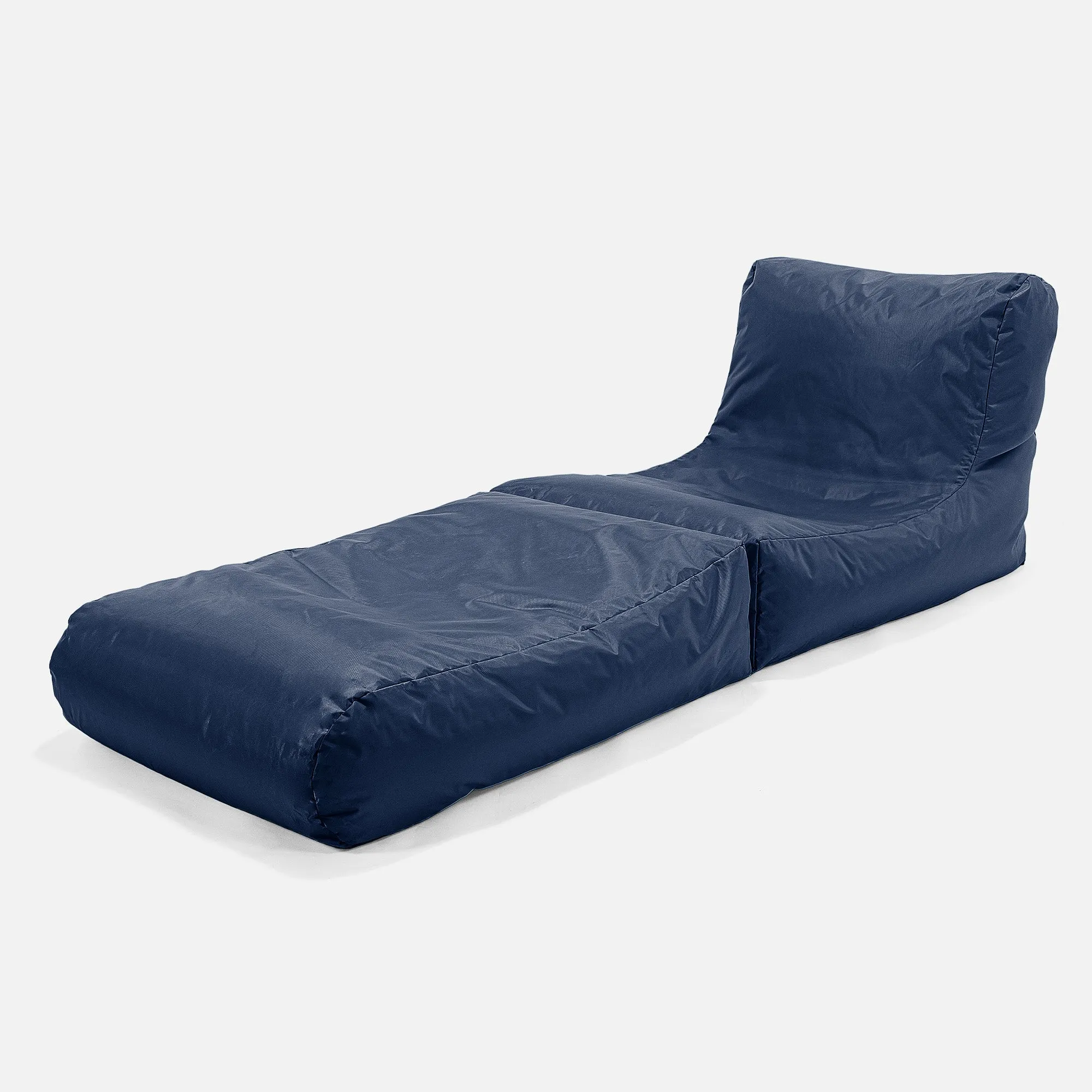 2 in 1 Garden Sun Lounger Bean Bag - SmartCanvas™ Navy Blue