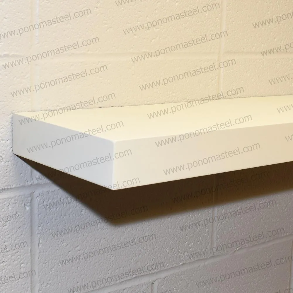 24"x10"x2.5" (cm.61x25.4x6.4) painted stainless floating shelf with 2 LED lights