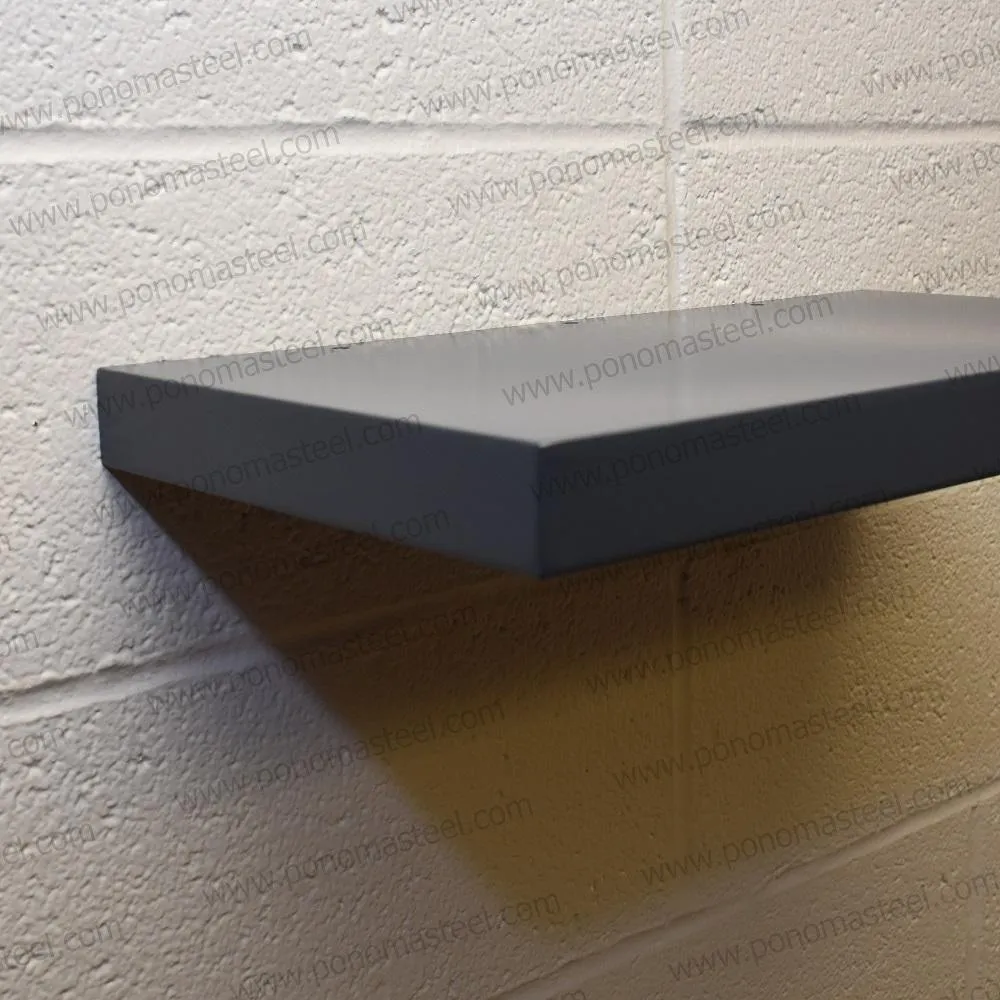 24"x10"x2.5" (cm.61x25.4x6.4) painted stainless floating shelf with 2 LED lights