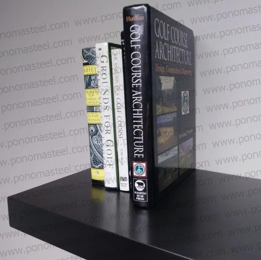 24"x12"x2.0" (cm. 61x30.5x5.1) painted stainless steel floating shelf