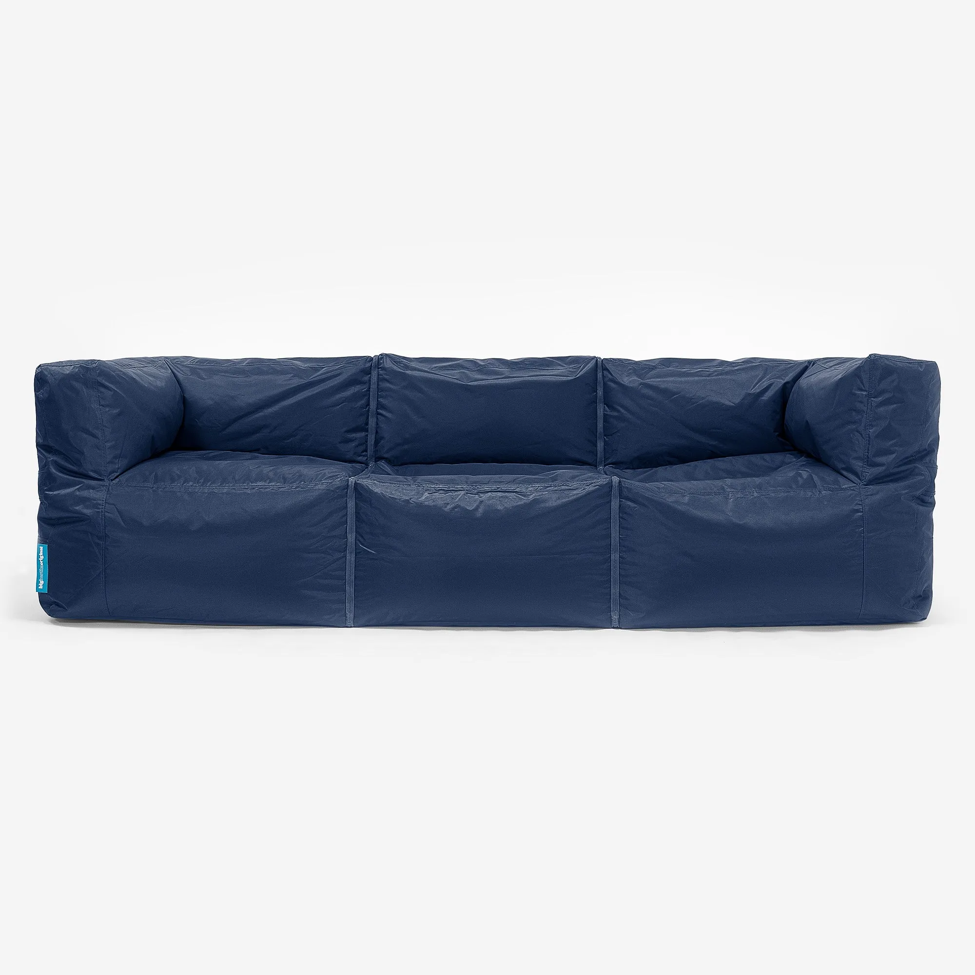 3 Seater Modular Sofa Outdoor Bean Bag - SmartCanvas™ Navy Blue