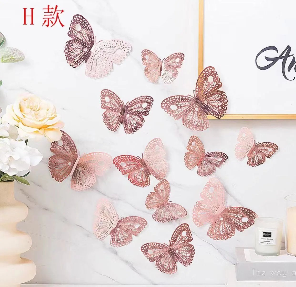 3D Butterfly Wall Stickers - (S39)