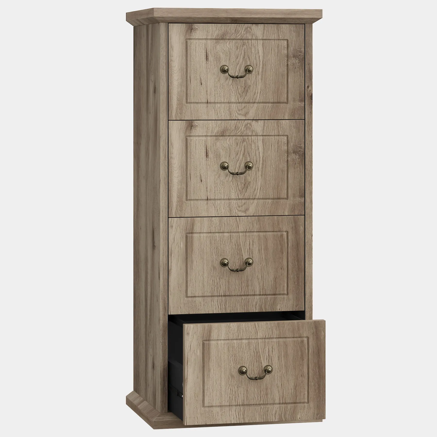 4-Drawer File Cabinet, Vertical Wood Filing Cabinet with Lock