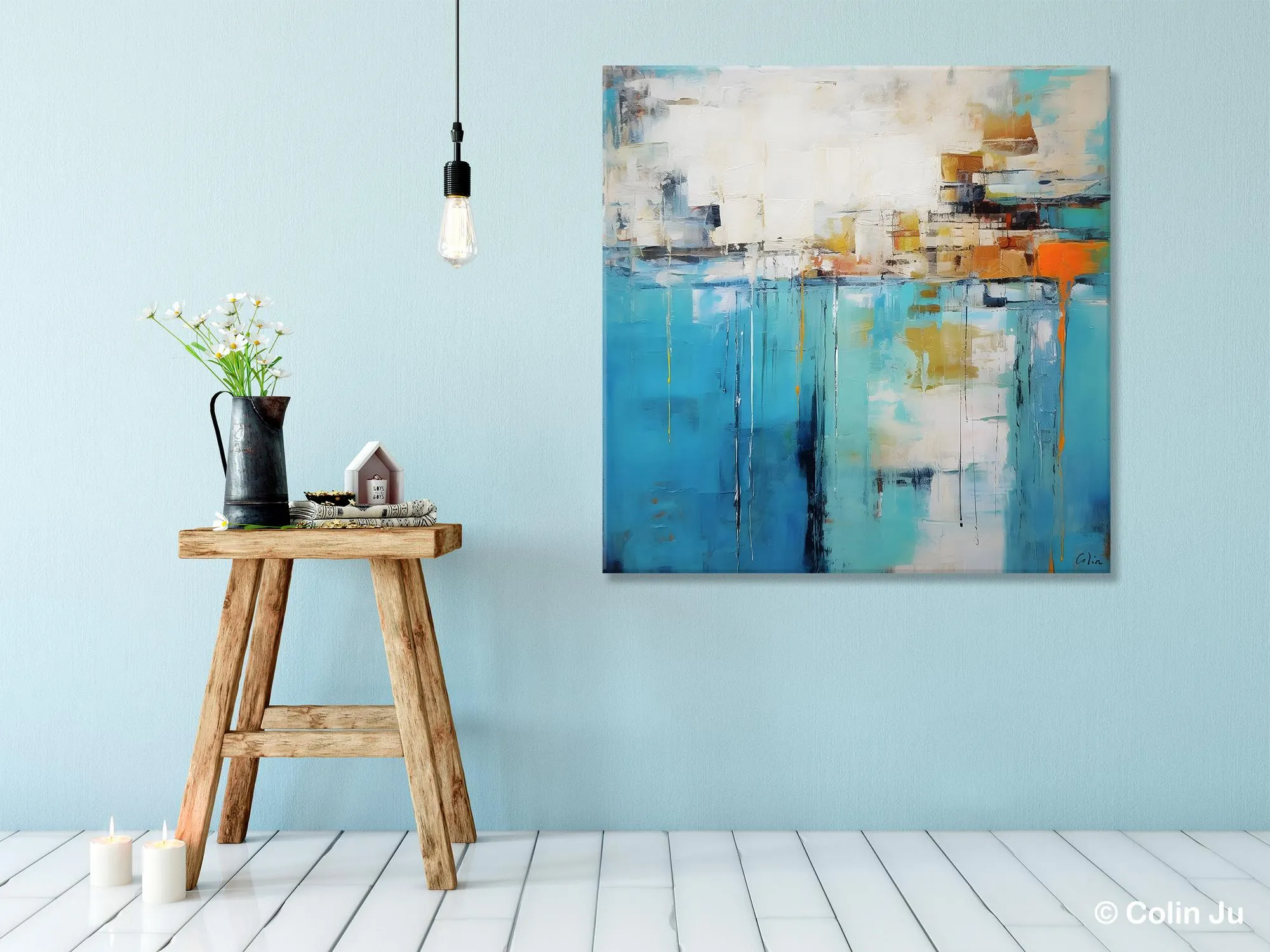 Abstract Painting on Canvas, Original Abstract Wall Art for Sale, Contemporary Acrylic Paintings, Extra Large Canvas Painting for Bedroom