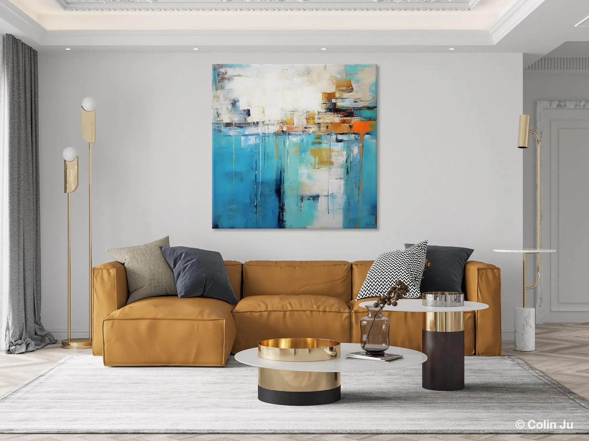 Abstract Painting on Canvas, Original Abstract Wall Art for Sale, Contemporary Acrylic Paintings, Extra Large Canvas Painting for Bedroom