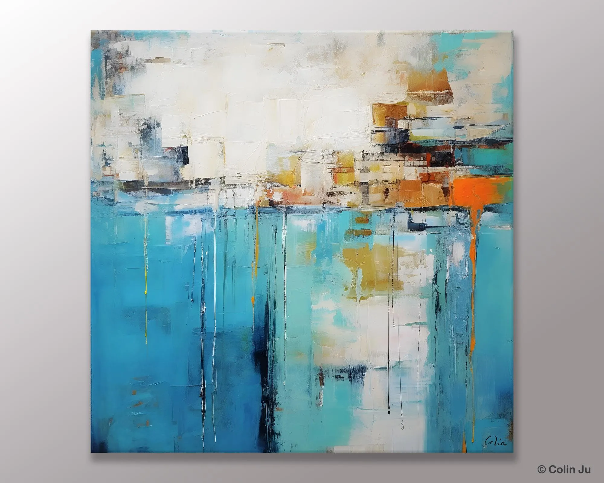 Abstract Painting on Canvas, Original Abstract Wall Art for Sale, Contemporary Acrylic Paintings, Extra Large Canvas Painting for Bedroom