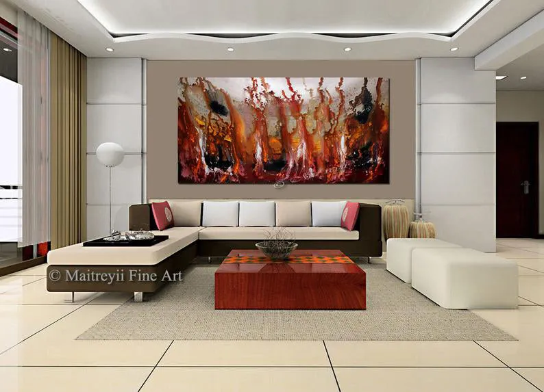 Abstract Paintings  Modern Art For Luxury Homes | Rising in Love