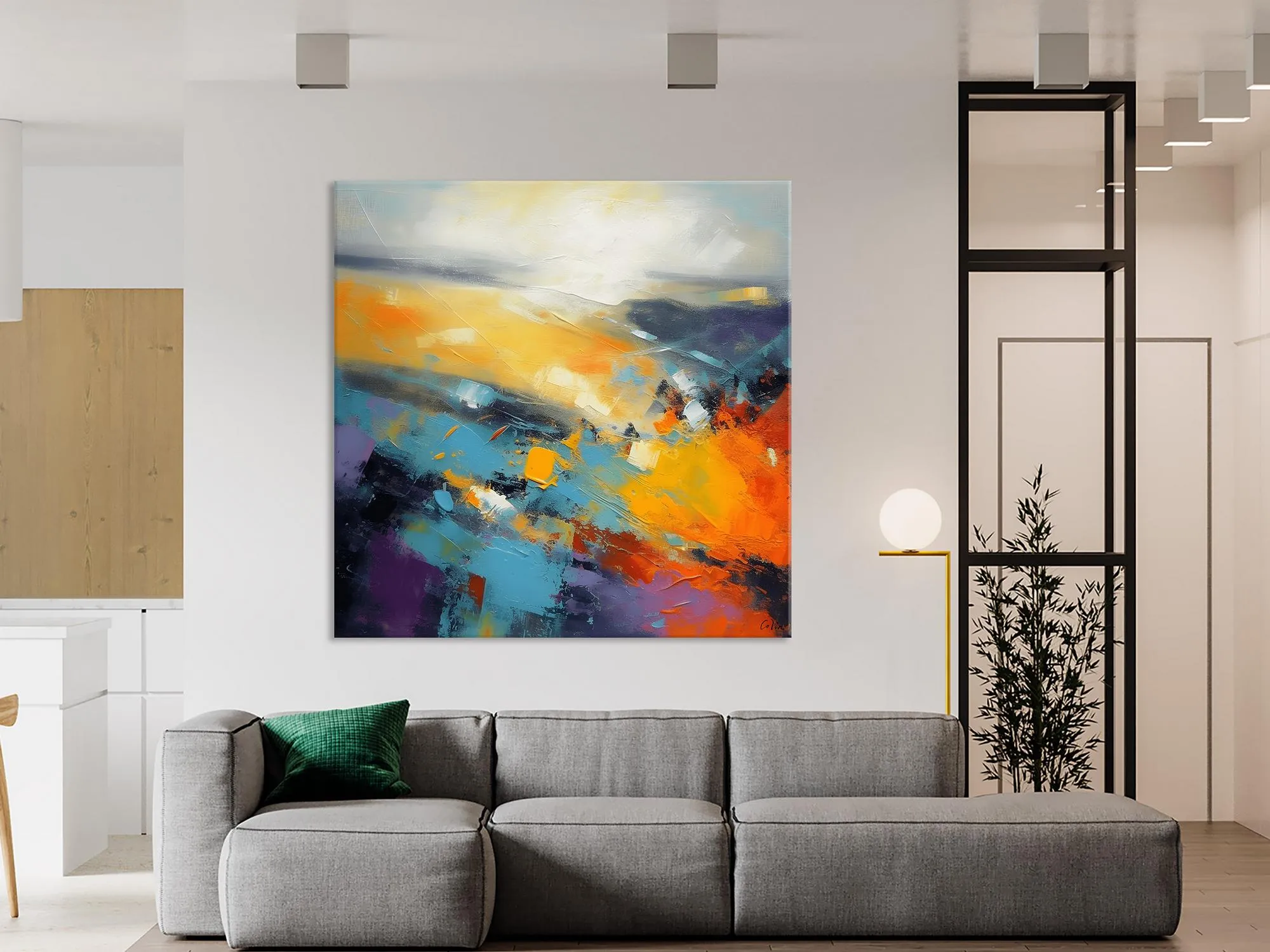 Acrylic Painting for Living Room, Heavy Texture Painting, Contemporary Abstract Artwork, Oversized Wall Art Paintings, Original Modern Paintings on Canvas