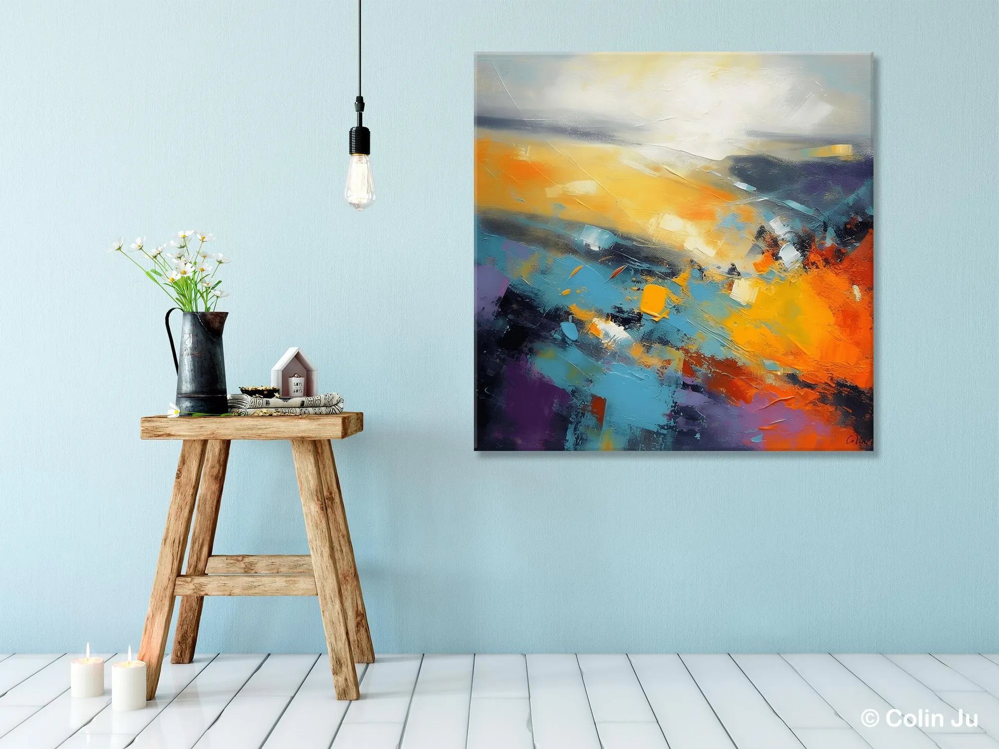 Acrylic Painting for Living Room, Heavy Texture Painting, Contemporary Abstract Artwork, Oversized Wall Art Paintings, Original Modern Paintings on Canvas