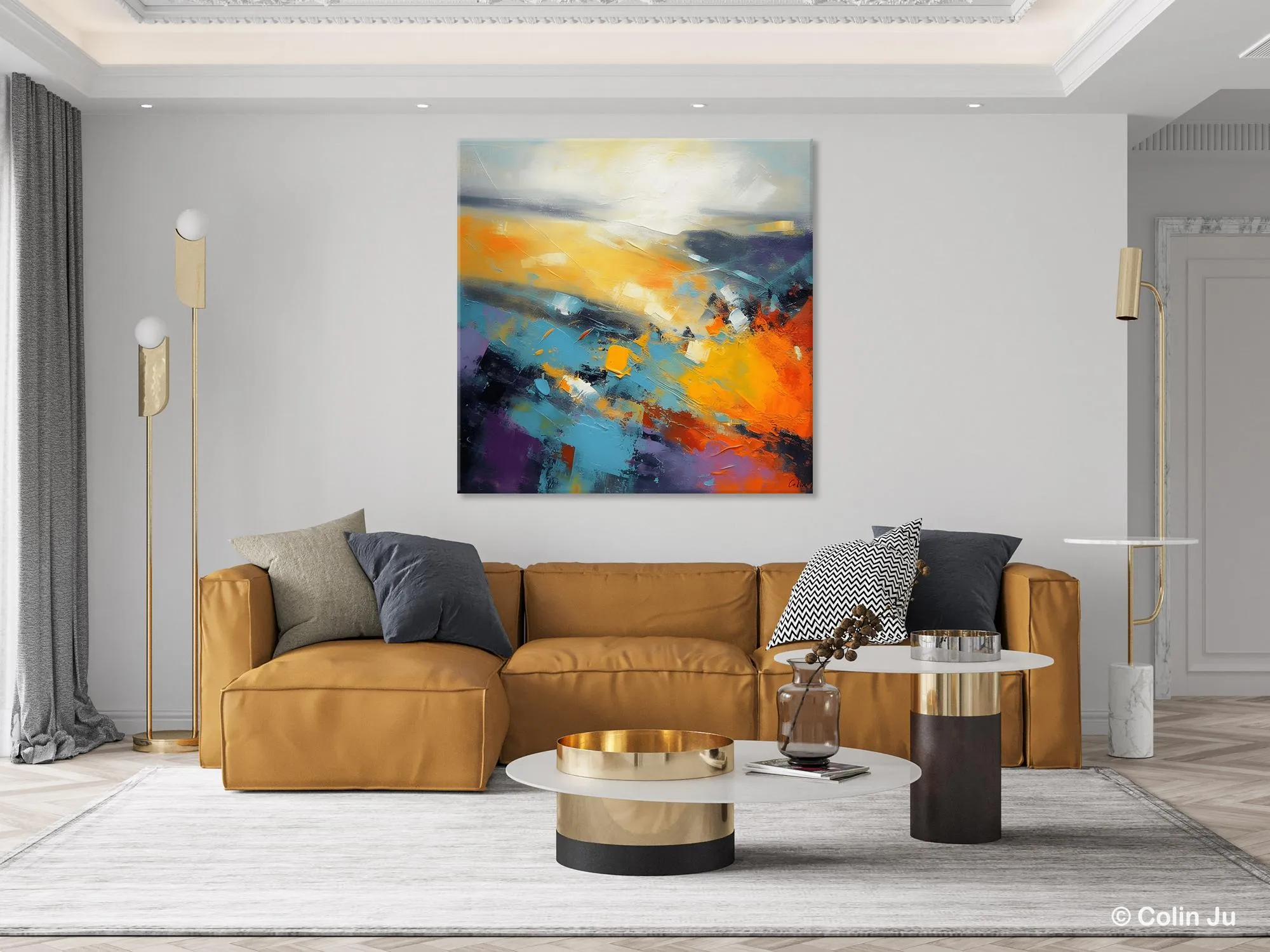 Acrylic Painting for Living Room, Heavy Texture Painting, Contemporary Abstract Artwork, Oversized Wall Art Paintings, Original Modern Paintings on Canvas