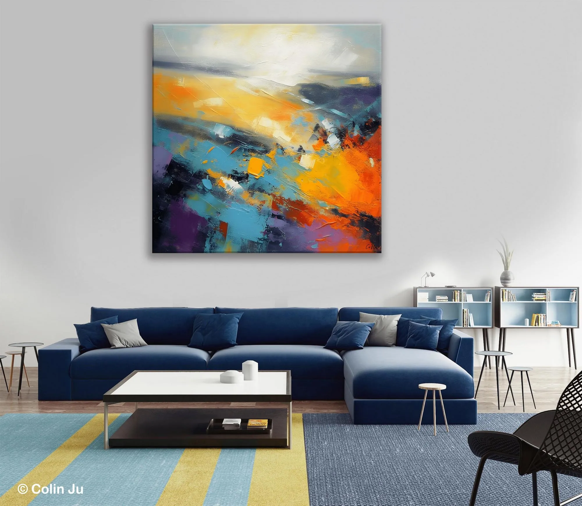 Acrylic Painting for Living Room, Heavy Texture Painting, Contemporary Abstract Artwork, Oversized Wall Art Paintings, Original Modern Paintings on Canvas