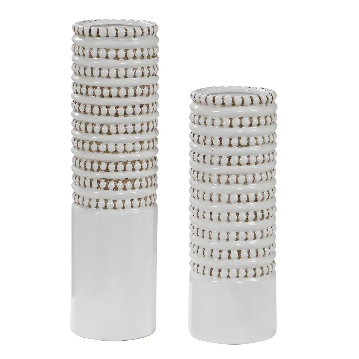 Angelou White Vases (S/2)