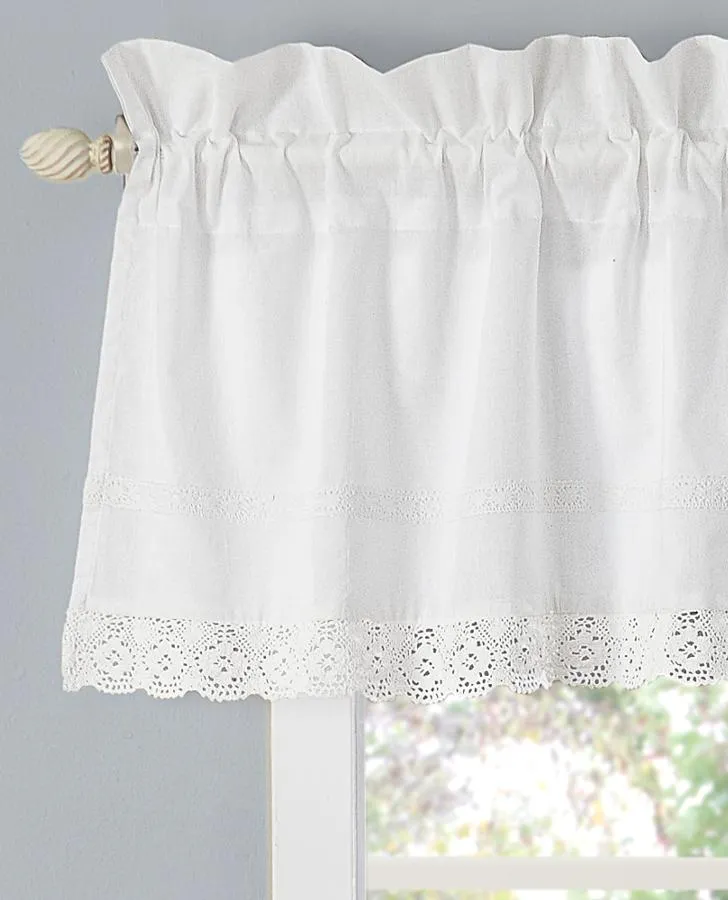 Annabella White Window Valance