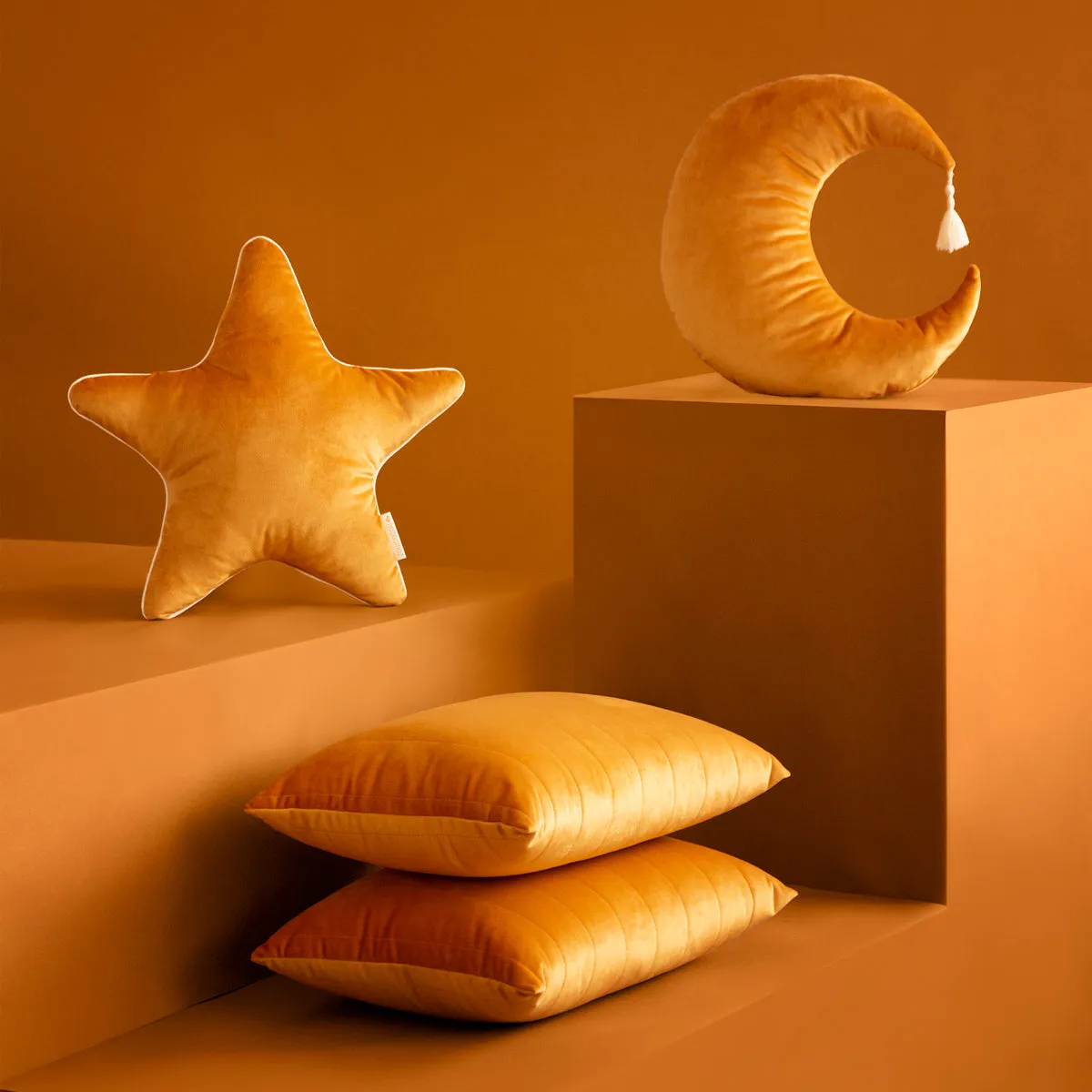 Aristote Star Cushion • Velvet Farniente Yellow