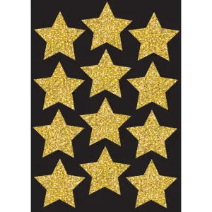 Ashley Productions Die Cut Magnets, 3" Gold Sparkle Stars