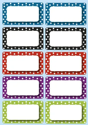 Ashley Productions Large Magnetic Labels, Color Dots