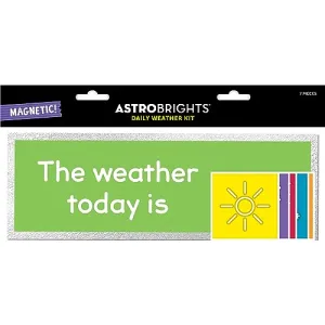 Astrobrights Weather Kit, Pre Assembled Magnets, 7 Pieces (91998)