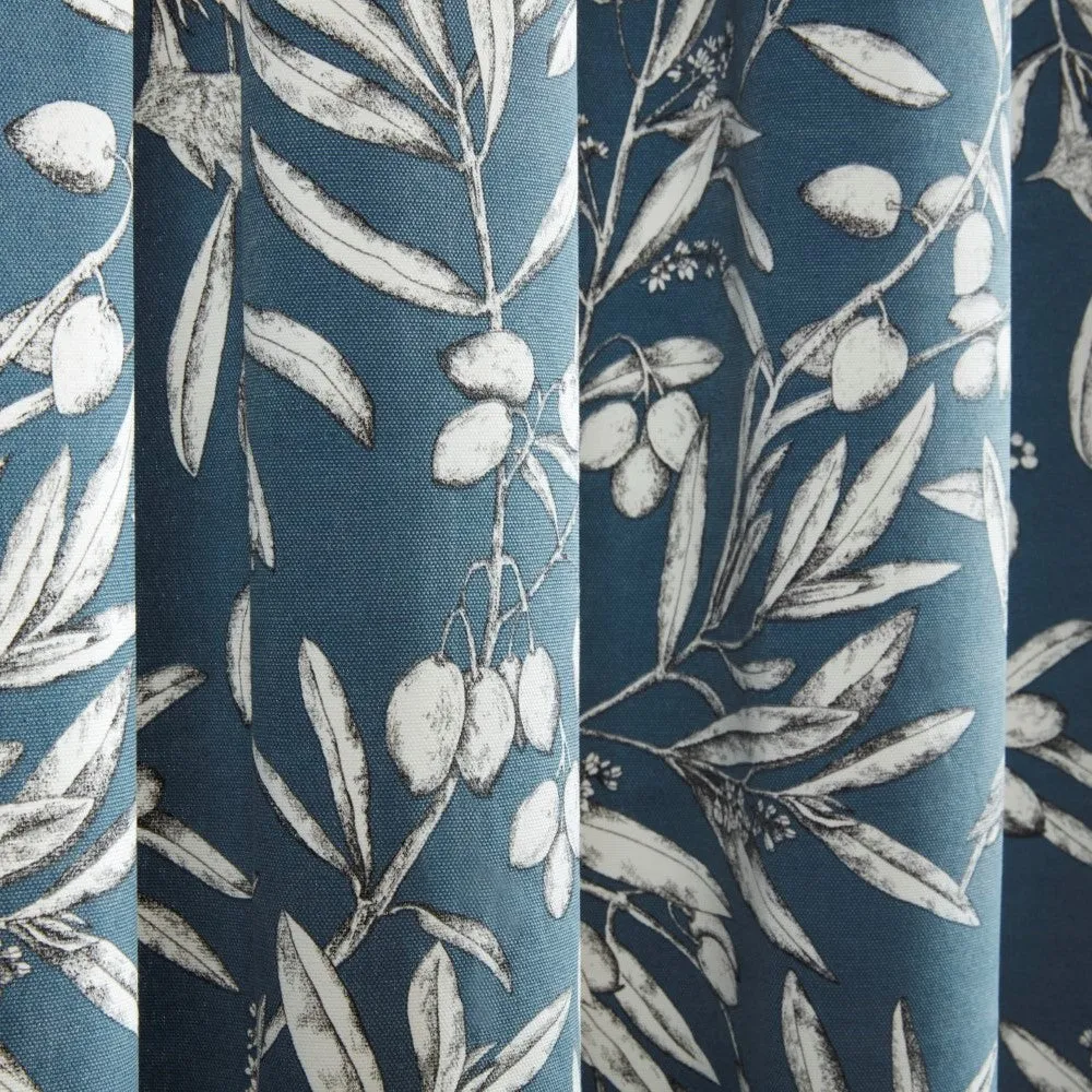 Aviary Bluebell Woodland Pencil Pleat Curtains