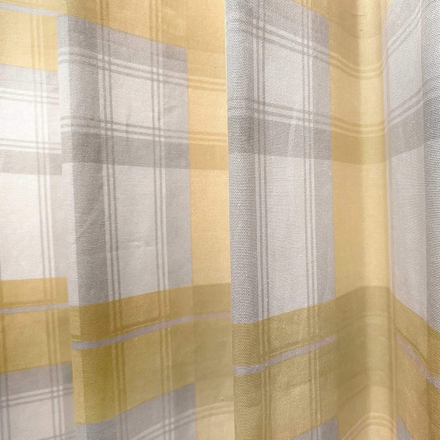 Balmoral Check Ochre Yellow Eyelet Curtains