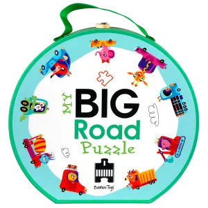 Barbo Toys Our Big Road Puzzle in Suitcase