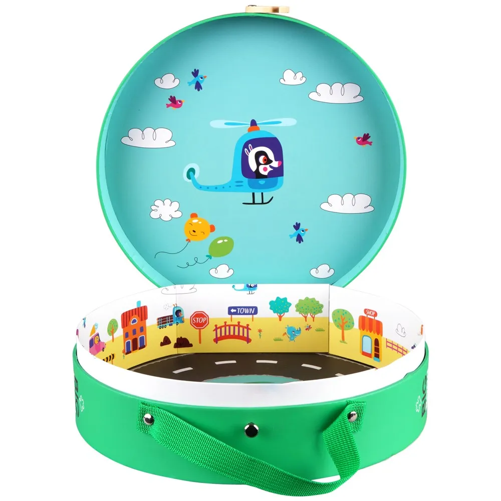 Barbo Toys Our Big Road Puzzle in Suitcase