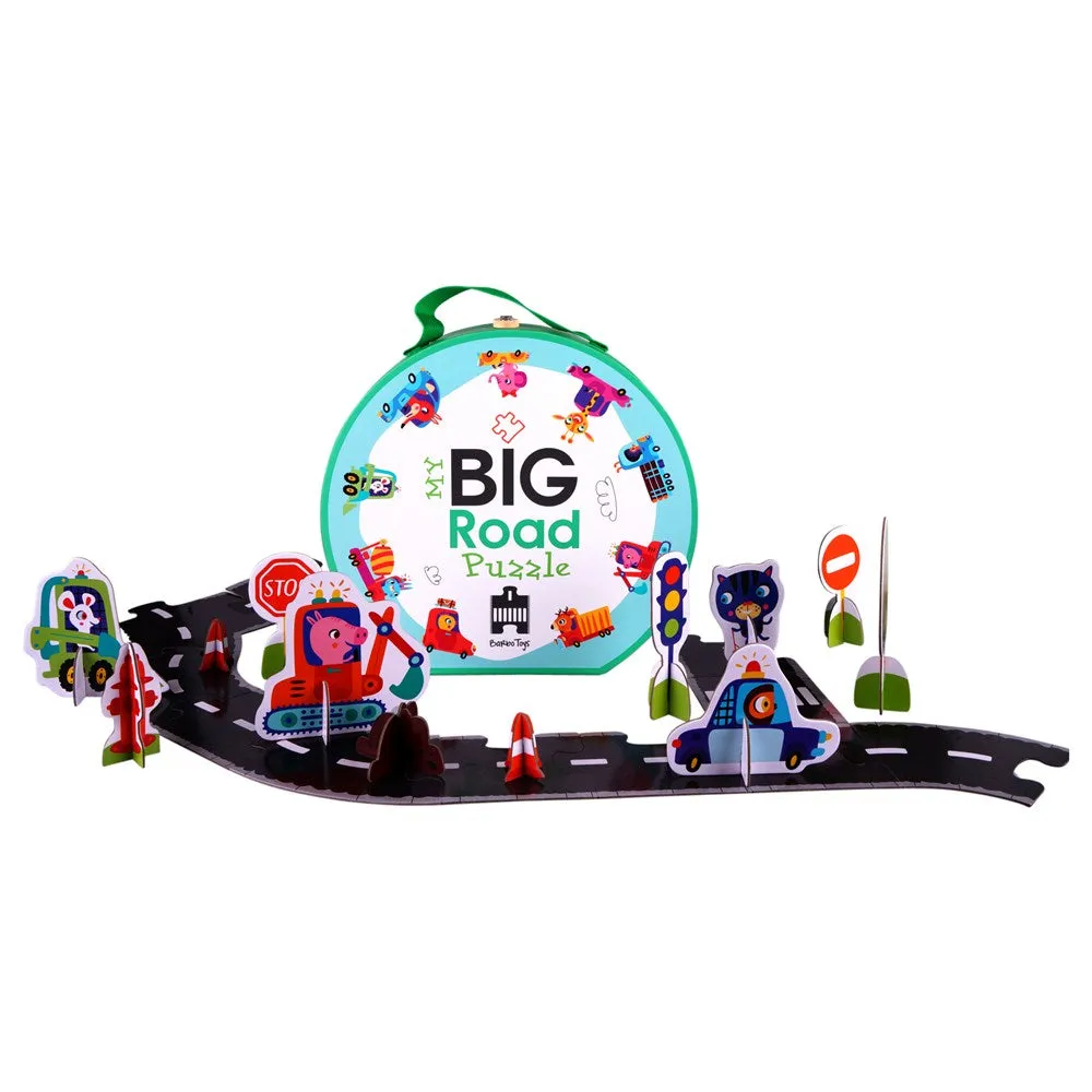 Barbo Toys Our Big Road Puzzle in Suitcase