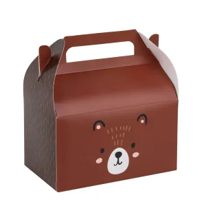 Bear Paper Treat Box Birthday, Baby Shower And Holiday Party Decor 6.25x3.75x3.5 Inches 20 Pack