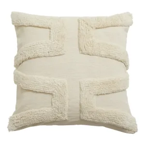 Beautiful Textured Ivory Cushion Cover 45cm x 45cm