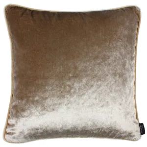 Beige Mink Crushed Velvet Cushions