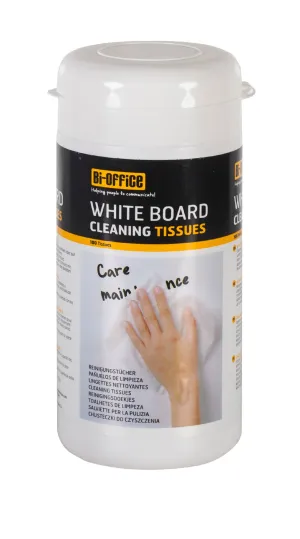 Bi-Office Whiteboard Cleaning Tissues (Pack 100) - BC02