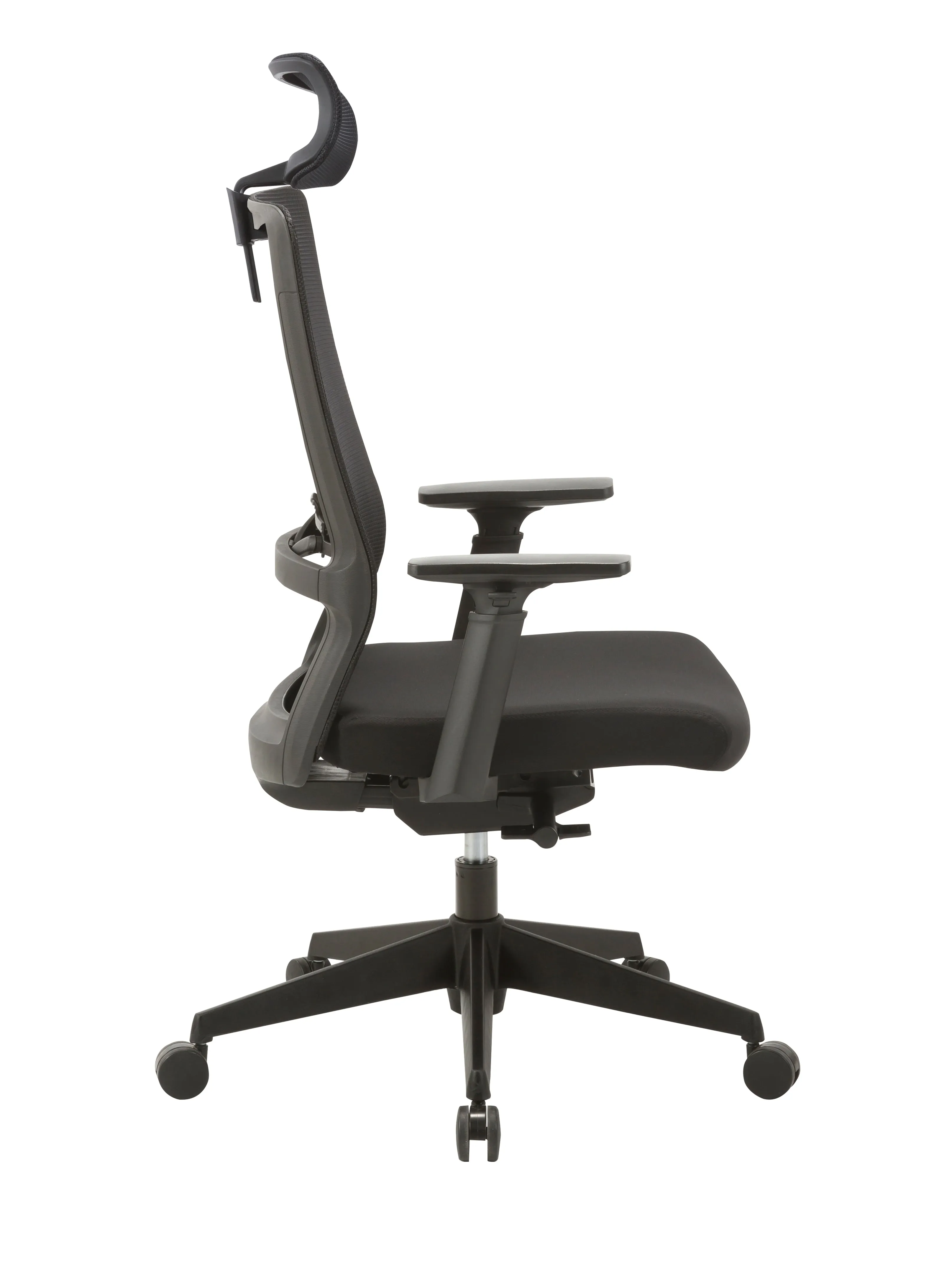 Bryce Mesh Ergonomic Office Chair with Headrest - Black