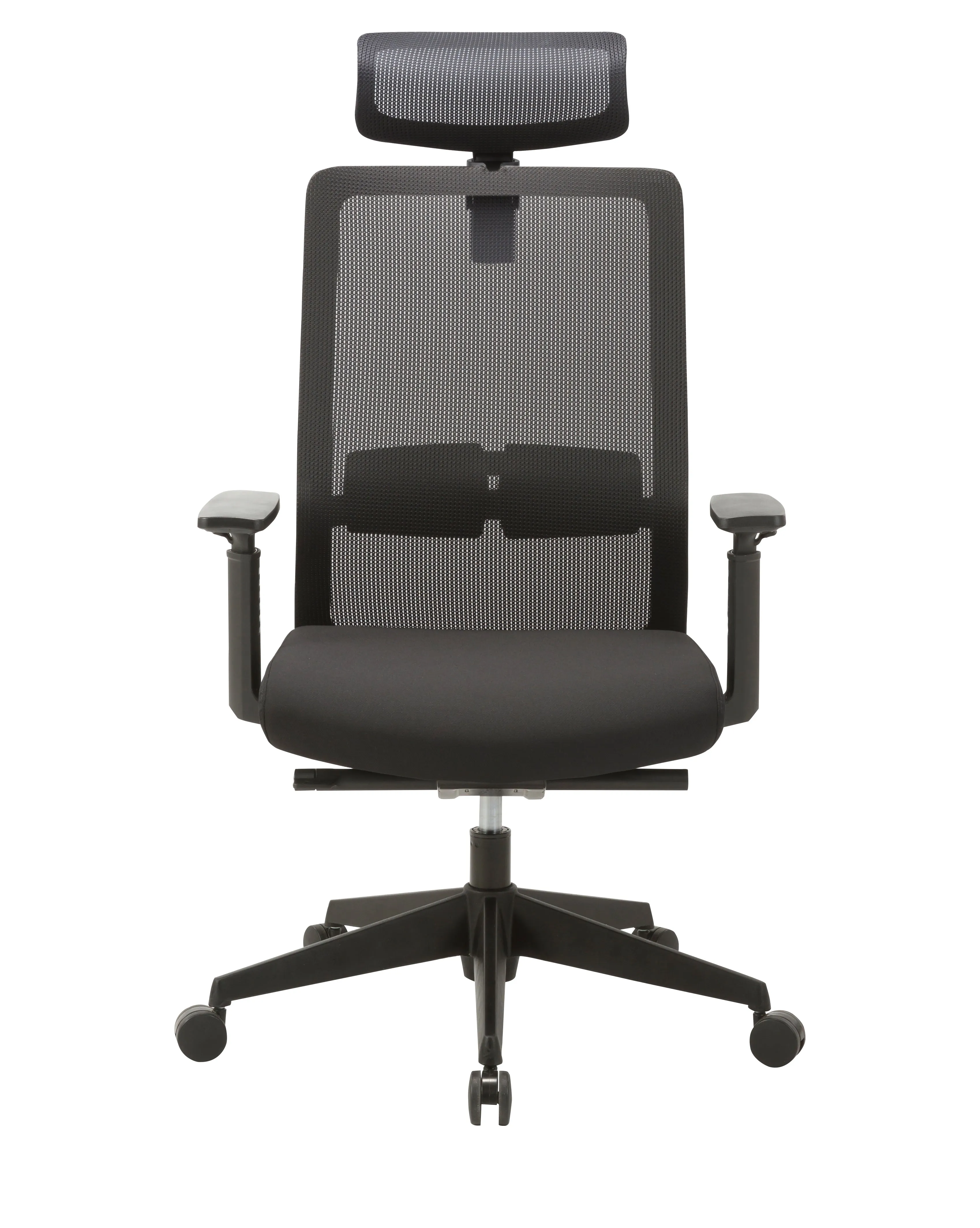 Bryce Mesh Ergonomic Office Chair with Headrest - Black