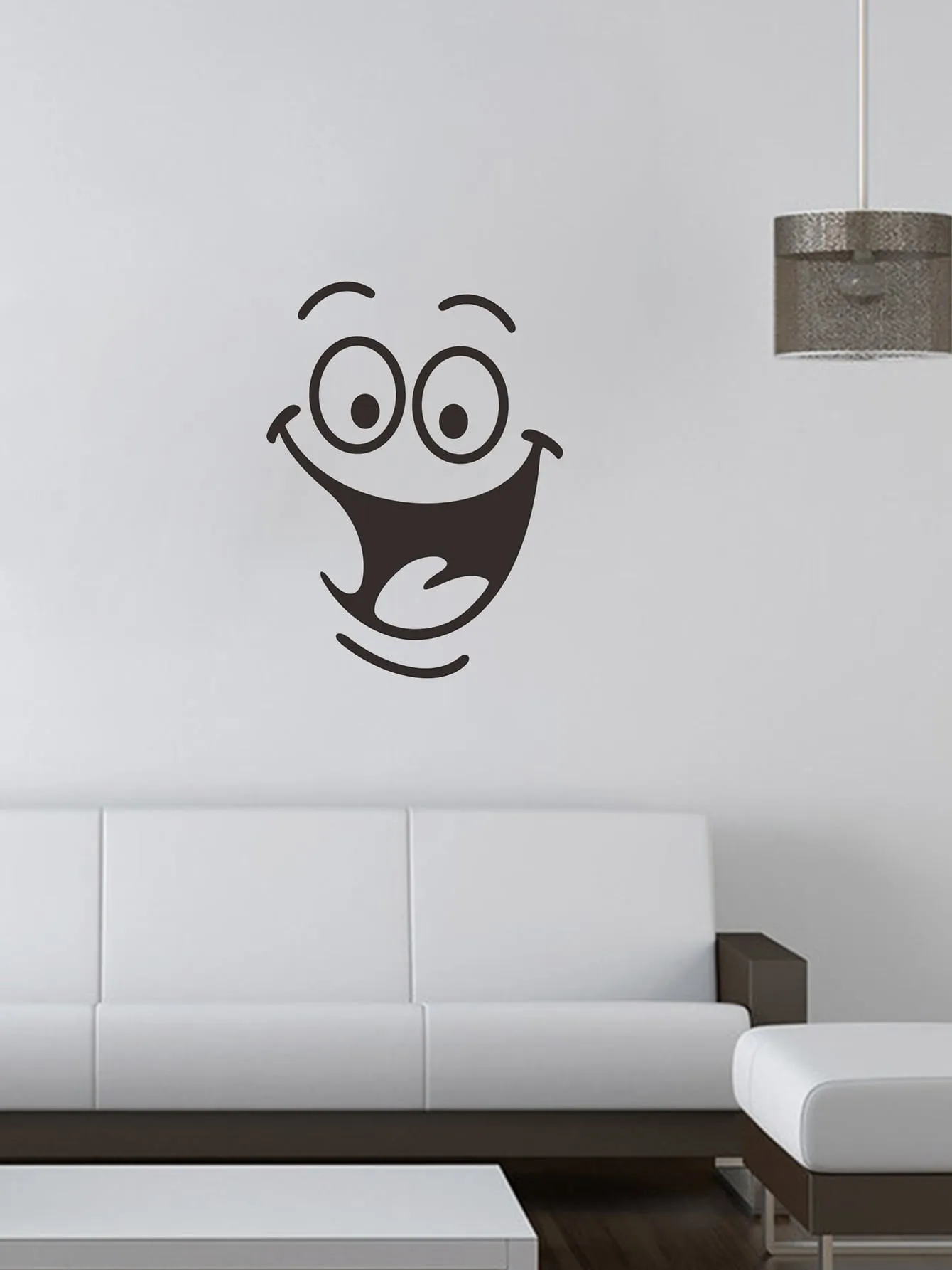 Cartoon Smile Face Wall Sticker Creative Decor Wall Art Adhesive Wall Decals