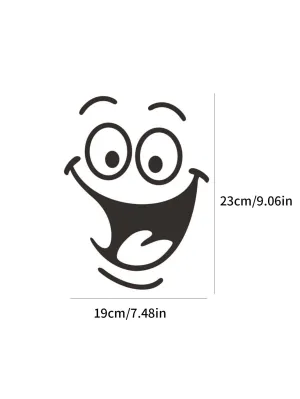 Cartoon Smile Face Wall Sticker Creative Decor Wall Art Adhesive Wall Decals