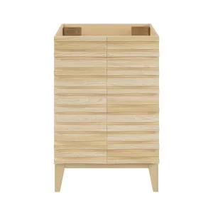 Cascade 24" Bathroom Vanity in Natural Oak - Cabinet