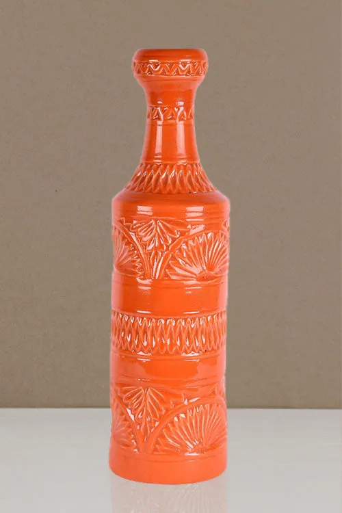 Ceramic Orange Alabastron