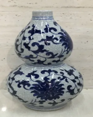 Chanel Blue and White Vases Set of 1 - Angie Homes