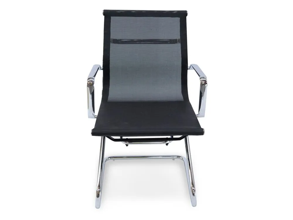 Charlie Visitor Office Chair - Black Mesh