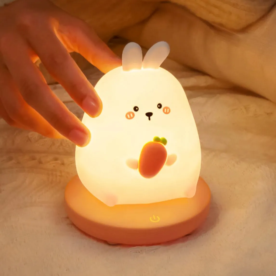 Chubby Kawaii Bunny Panda Pig Tiger LED Night Light Collection