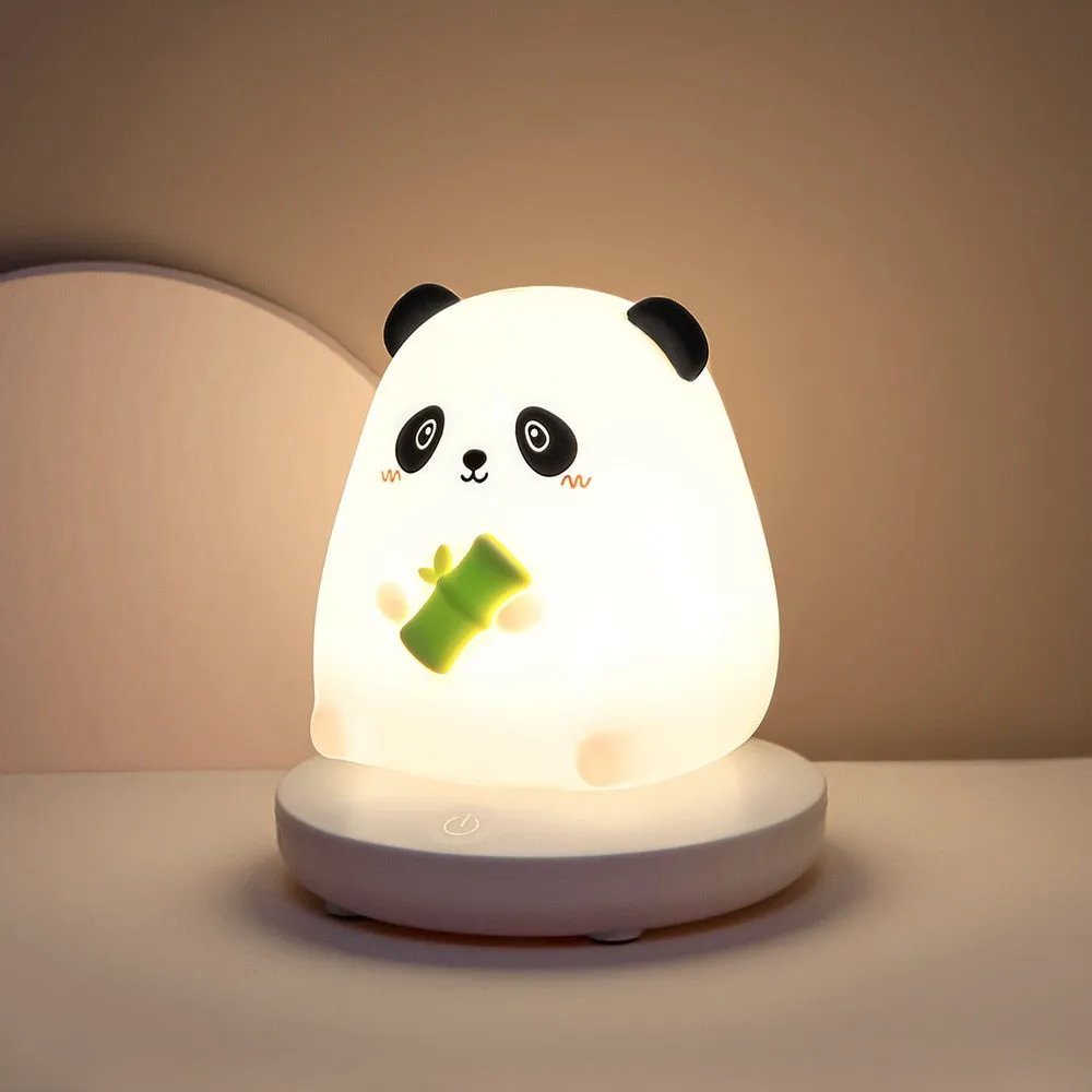 Chubby Kawaii Bunny Panda Pig Tiger LED Night Light Collection