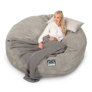 CloudSac 3000 XXL King Sized Memory Foam Beanbag Sofa - Cord Mink