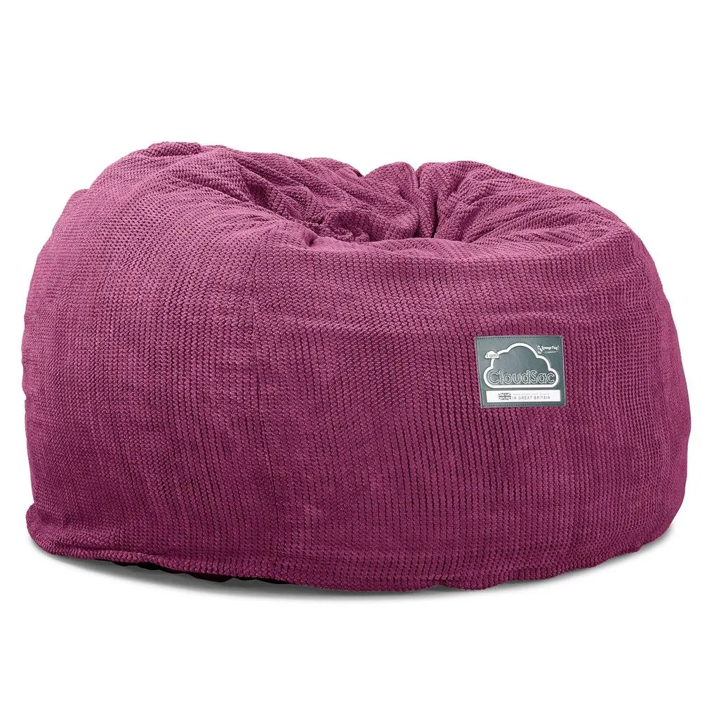 CloudSac 510 XL Large Memory Foam Beanbag - Pom Pom Pink