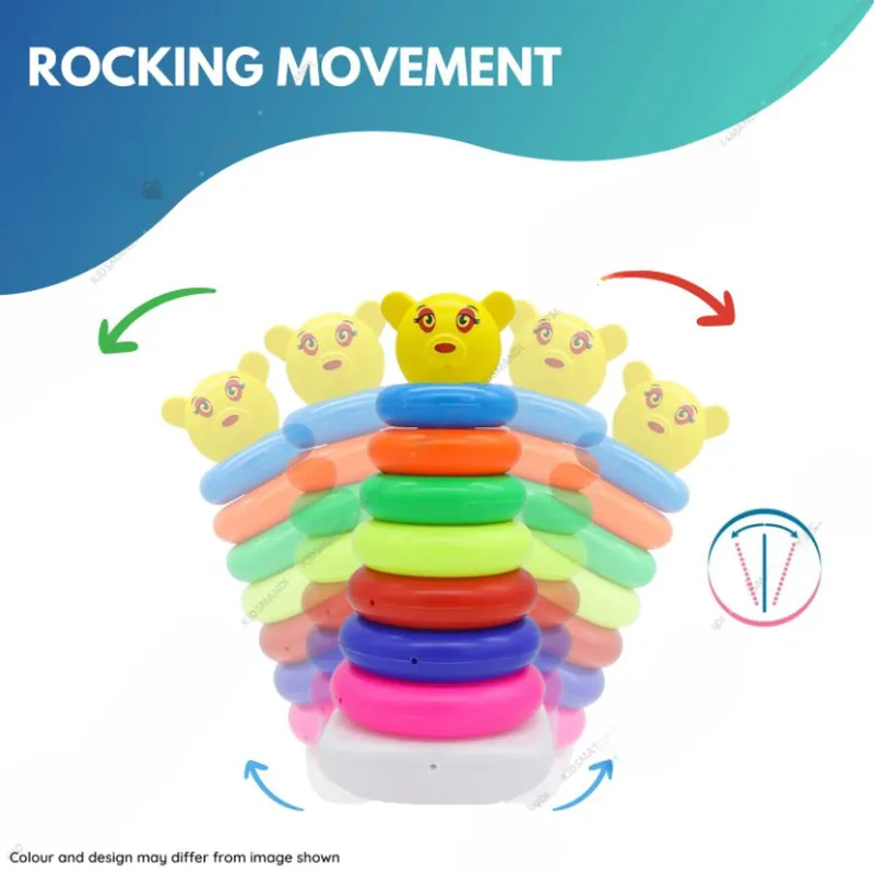 Colorful Stacking Ring Toys (9 Pieces)