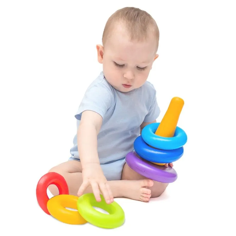 Colorful Stacking Ring Toys (9 Pieces)