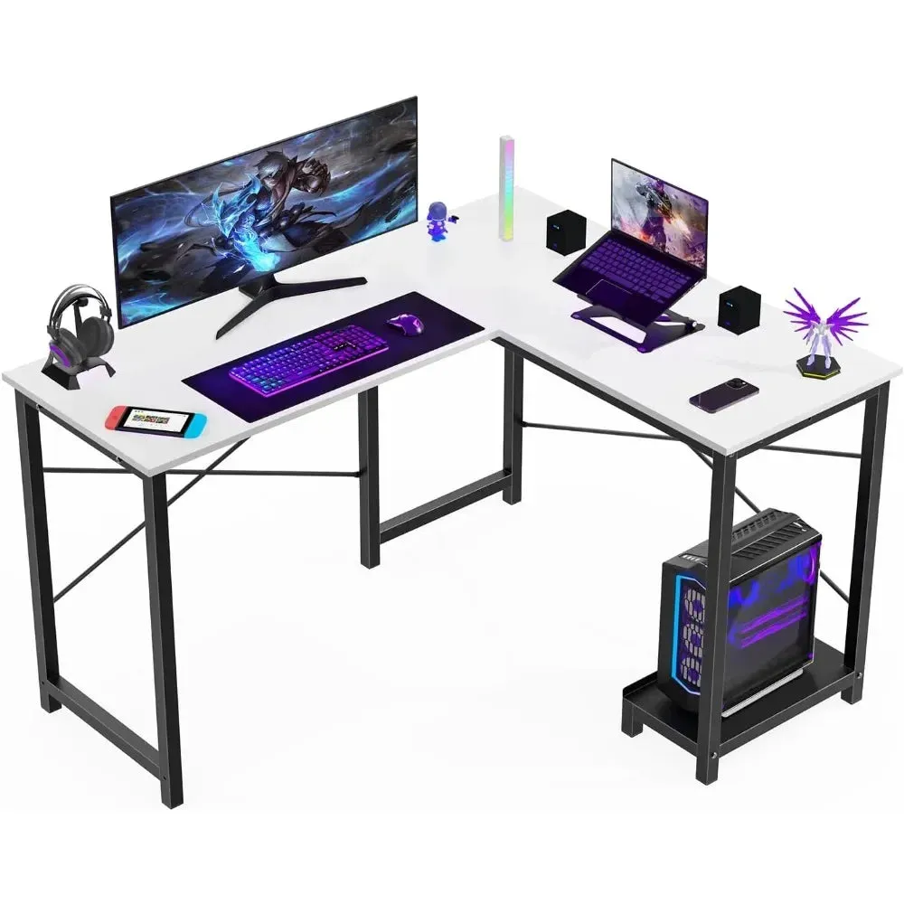 Computer/Gaming Corner Desk w/ Headphone Hook CPU Stand